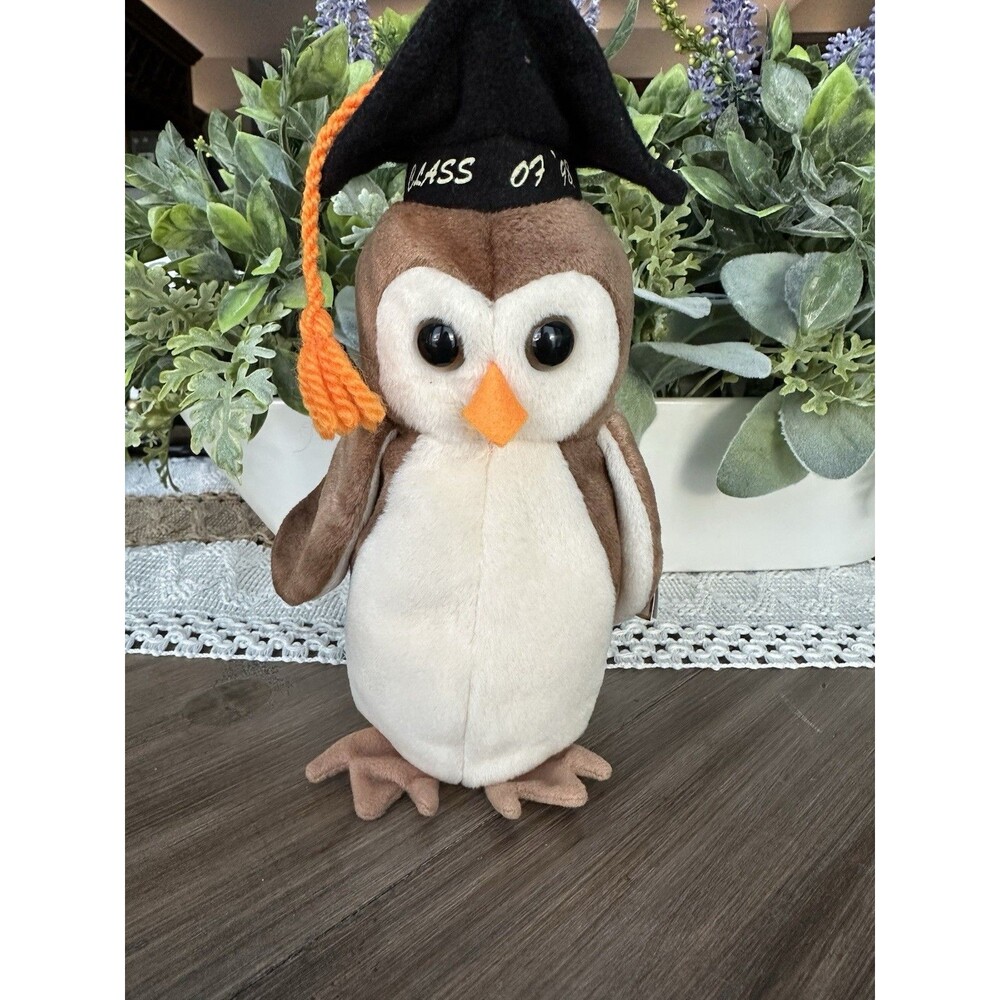Ty Beanie Baby Wise Owl 1998 Vintage Retired Errors Excellent Condition W/Tag